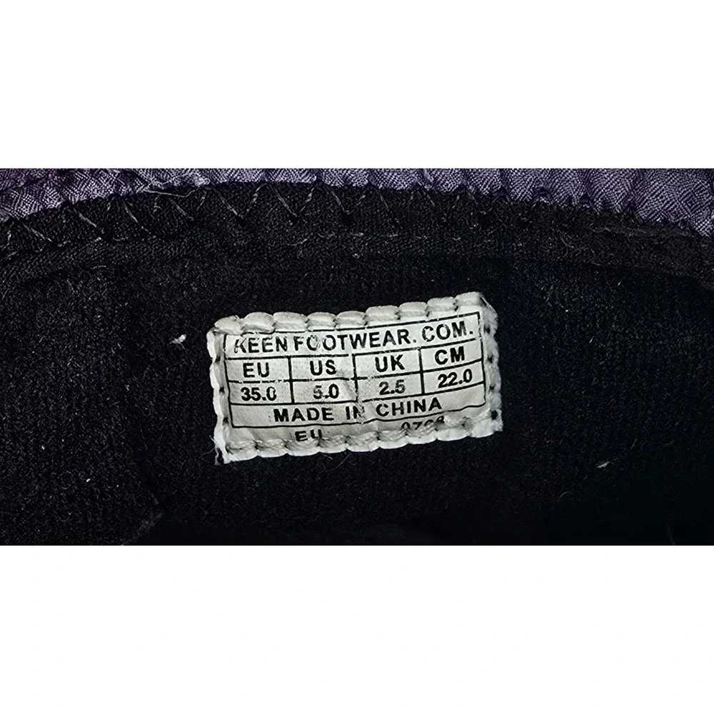 Keen Shellback Winter Boot Big Girl Sz 5 EU35 Waterproof Purple‎ Gray Insulated